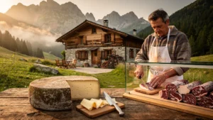 Fromage Bethmale en gîte d'étape et boucherie de vallée, dégustation et verdict pratique authentique