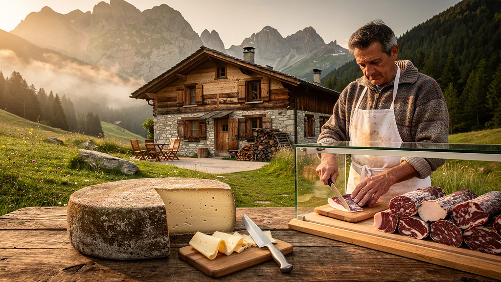 Fromage Bethmale en gîte d'étape et boucherie de vallée, dégustation et verdict pratique authentique