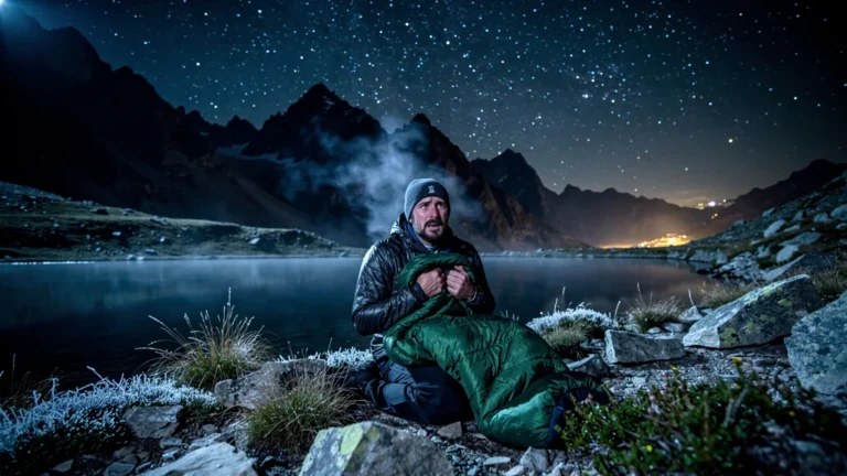 Nuit blanche au Carlit avec un mauvais choix d'iso 5°C sur un duvet en août, froid intense en montagne