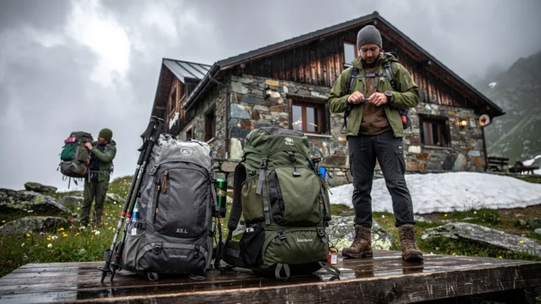 Comparaison sacs de randonnée 35L et 50L lors d’un week-end en refuge non gardé