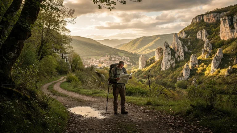 Hiker lost in nature near Mas-d'Azil, illustration d'une randonnée de 6 km mal calibrée